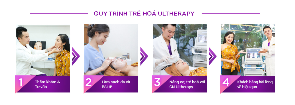 Quy trình Trẻ hoá da Ultherapy tại Thẩm mỹ Hoàng Tuấn